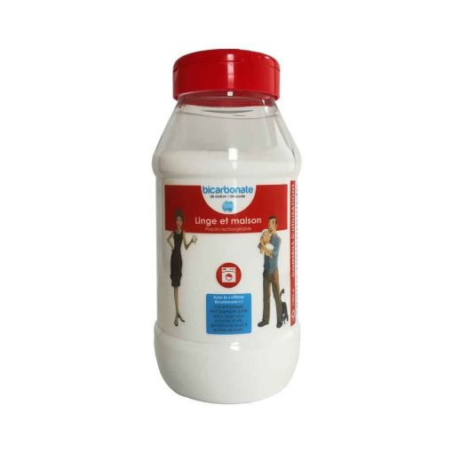 Bicarbonate Entretien Linge et Maison - Flacon Rechargeable 1kg - Cie Bicarbonate 1