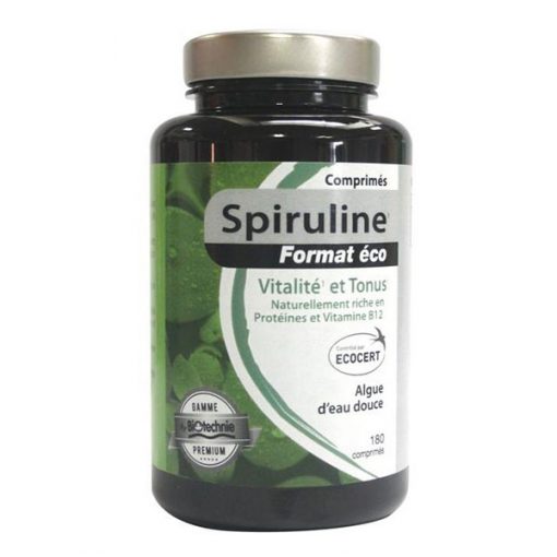 Spiruline bio - 180 comprimés - Biotechnie - NatureSunAroms 1