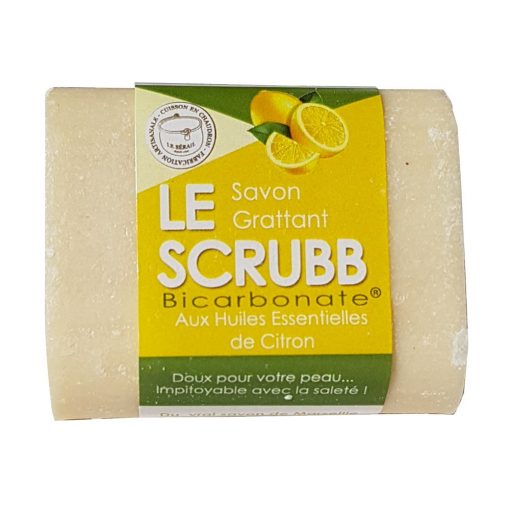"Le Scrubb" - Savon Cuisine-Brico-Jardin Huile Essentielle Citron - Cie Bicarbonate 1