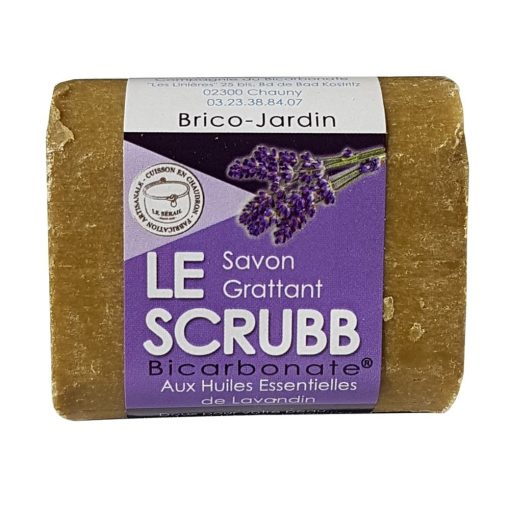 "Le Scrubb" Savon Cuisine-Brico-Jardin Huile Essentielle Lavandin - Cie Bicarbonate 1