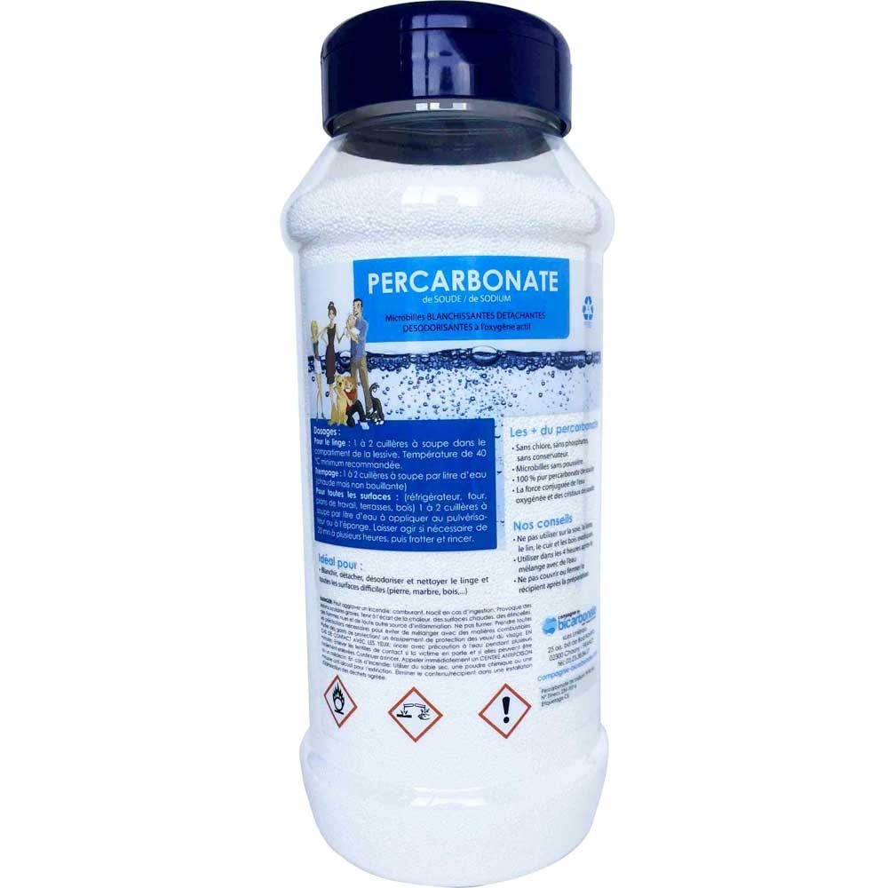 Percarbonate de Sodium (de Soude) - Flacon Rechargeable - 1,1kg - Cie  Bicarbonate