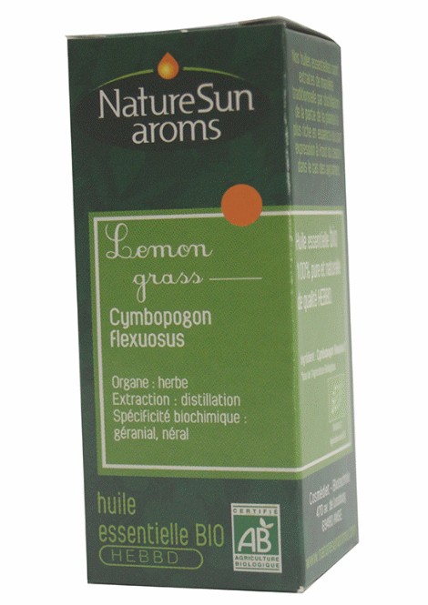 DLUO 2019 - LEMON GRASS - Cymbopogon flexuosus - 10 ml - NatureSunAroms 1