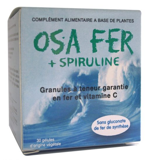 Osa Fer + Spiruline - 30 gélules - Biotechnie 1