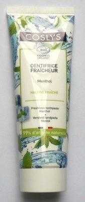 Dentifrice Fraîcheur Bio - 100g - Coslys 3