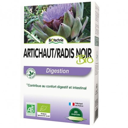 Radis Noir Artichaut Bio 20 ampoules - Biotechnie 1